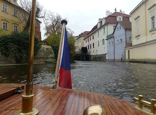 river cruise going through Lesser Town