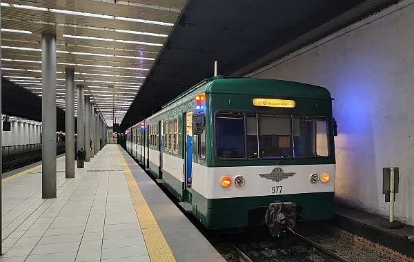 Soviet era train in Hungary